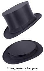 Chapeau claque: inklapbare hoge hoed