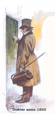 Dokter anno 1850 met hoge hoed