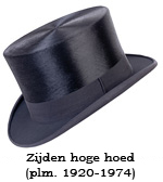 Zijden hoge hoed